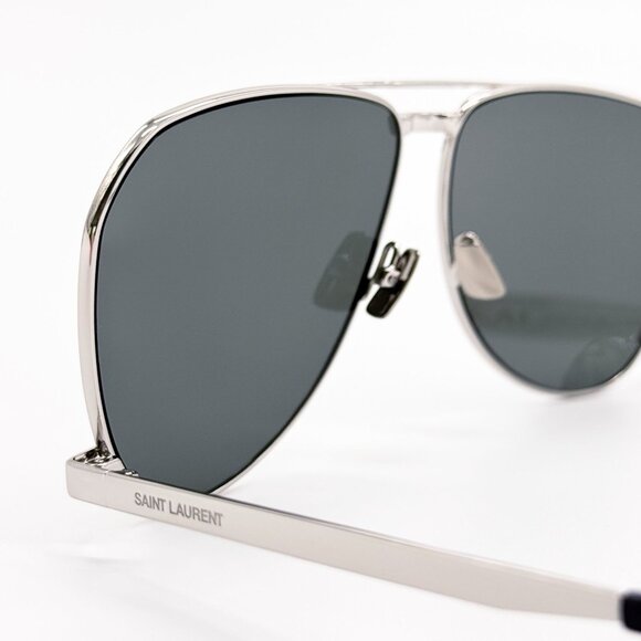 NEW SAINT LAURENT SUNGLASSES SL690 DUST 002 MEN SILVER EYEWEAR SL 690 DUST 002 - Picture 7 of 11